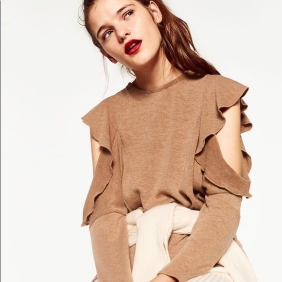 Zara Sweaters - Zara Beau Cold shoulder sweater Pullover-NWT